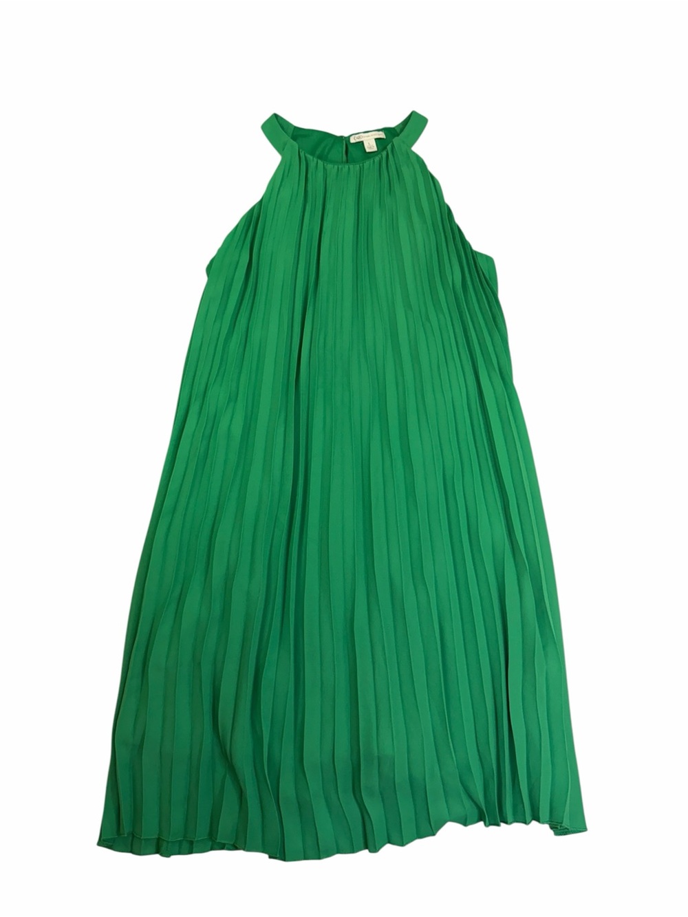 Cato Green Pleated Mini Dress - Picture 1 of 4